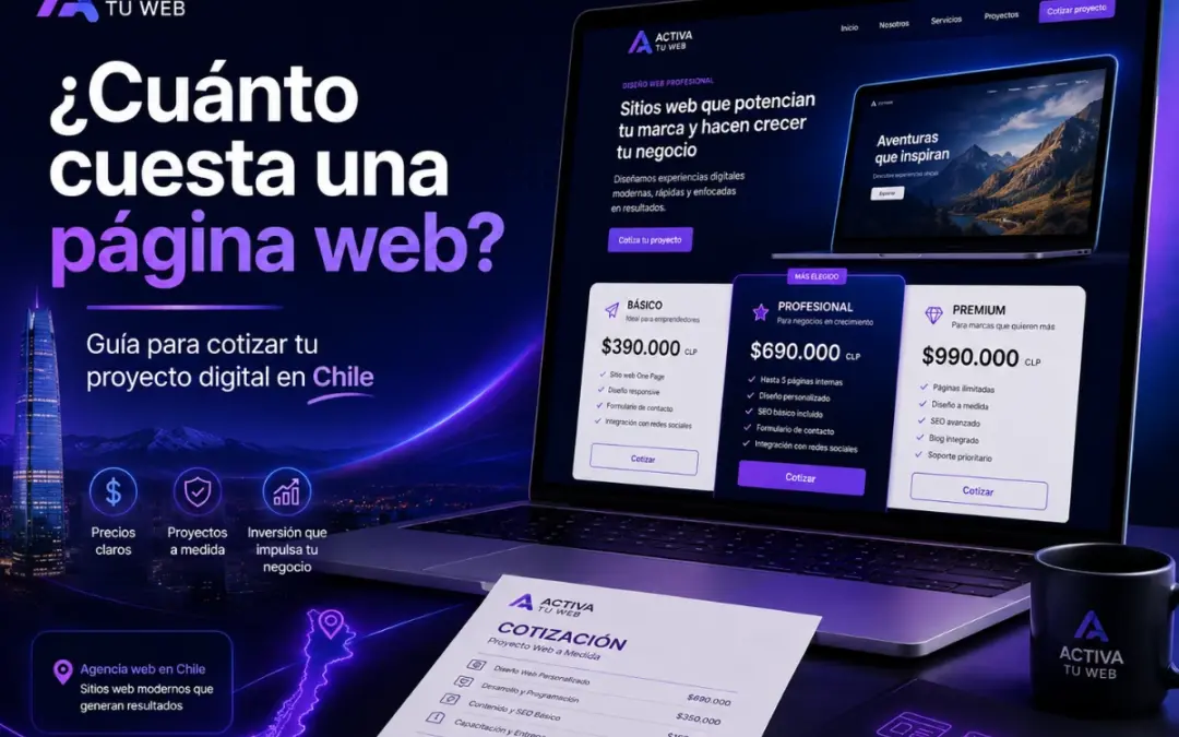 Cuánto cuesta una página web en Chile