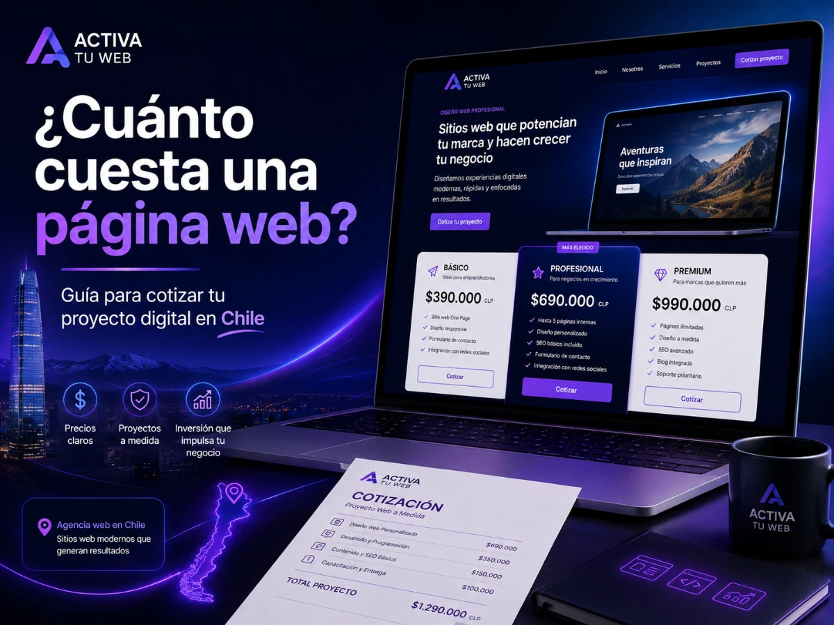 Cuánto cuesta una página web en Chile