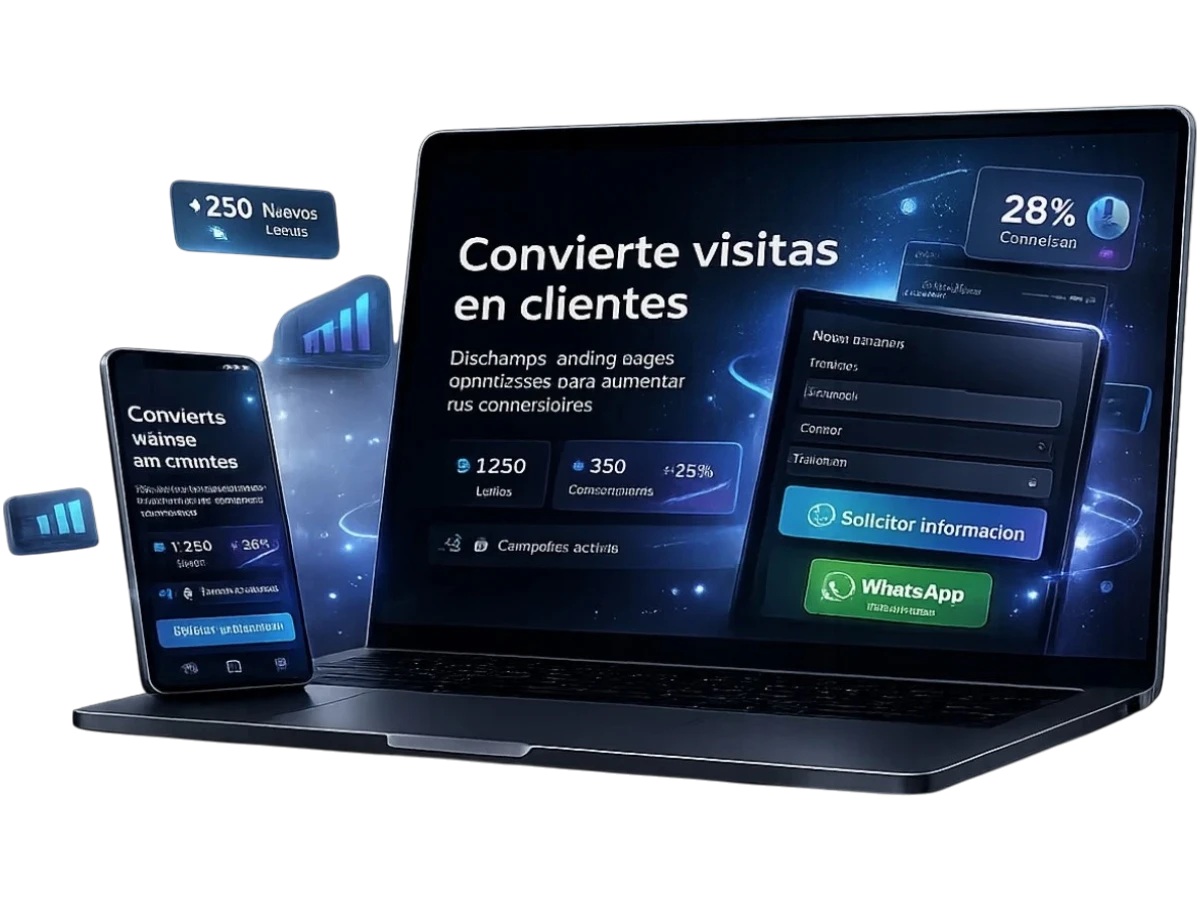 Landing pages de Activa Tu Web para campañas digitales y captación de clientes