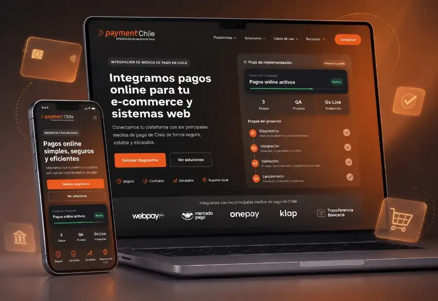 Sitio web fintech PaymentChile