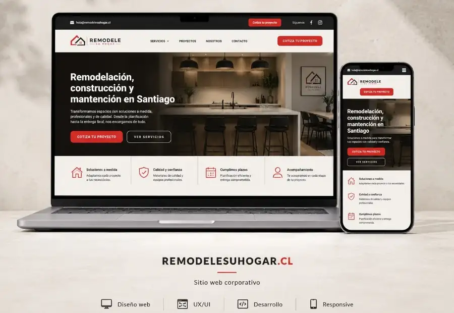 Sitio web de remodelación Remodele su Hogar